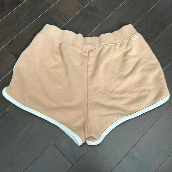 OFFLINE By Aerie Throw-Back Fleece Track Short tan sz XS EUC - Picture 3 of 4